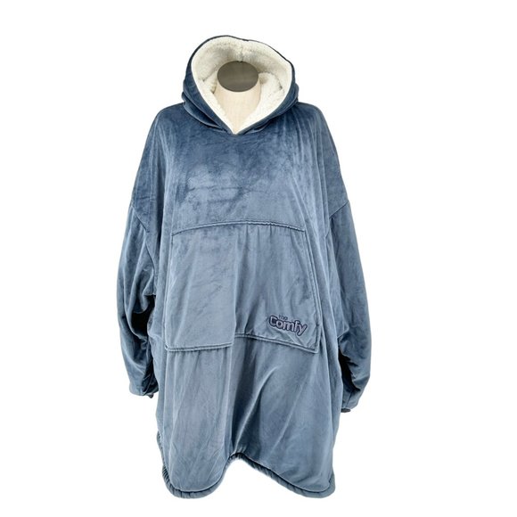 The Comfy Original The Blanket You Wear Blue Fleece Lined - Picture 1 of 9
